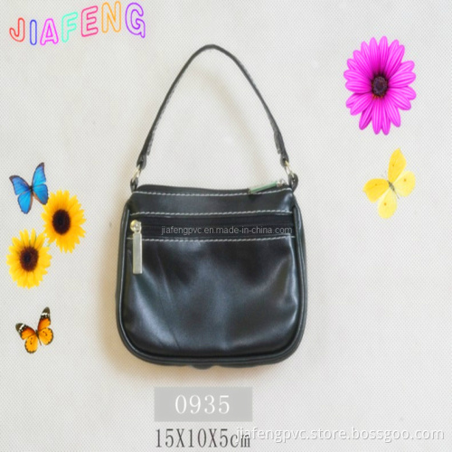 Black and Elegant PU Ladies' Handbag